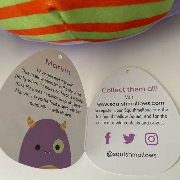 Squishmallow OG Marvin the 7” Monster - Picture 3 of 9